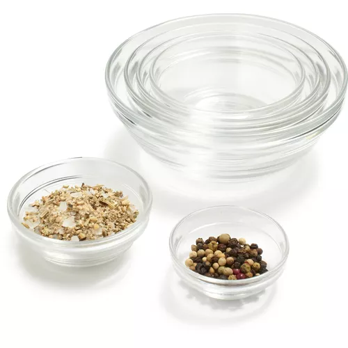Duralex Lys Stackable Clear Glass Food Prep Serving Mixing Bowls, 10 Piece  Set, 1 Piece - Kroger