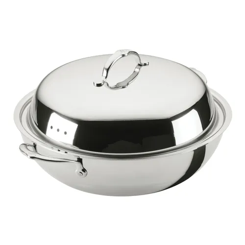 Hestan ProBond Luxe Stainless Steel Wok with Lid, 14"