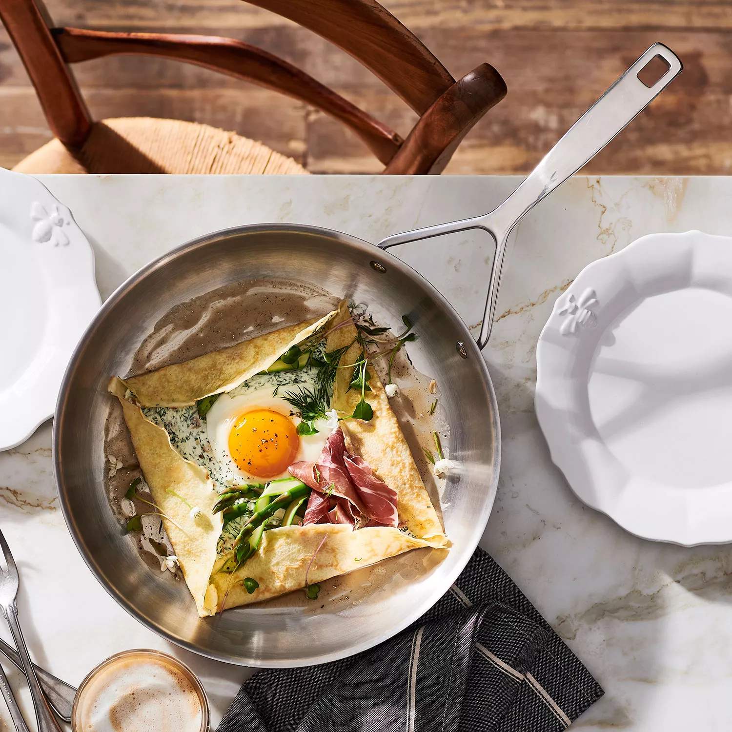 Demeyere Essential5 Stainless Steel Frying Pan 