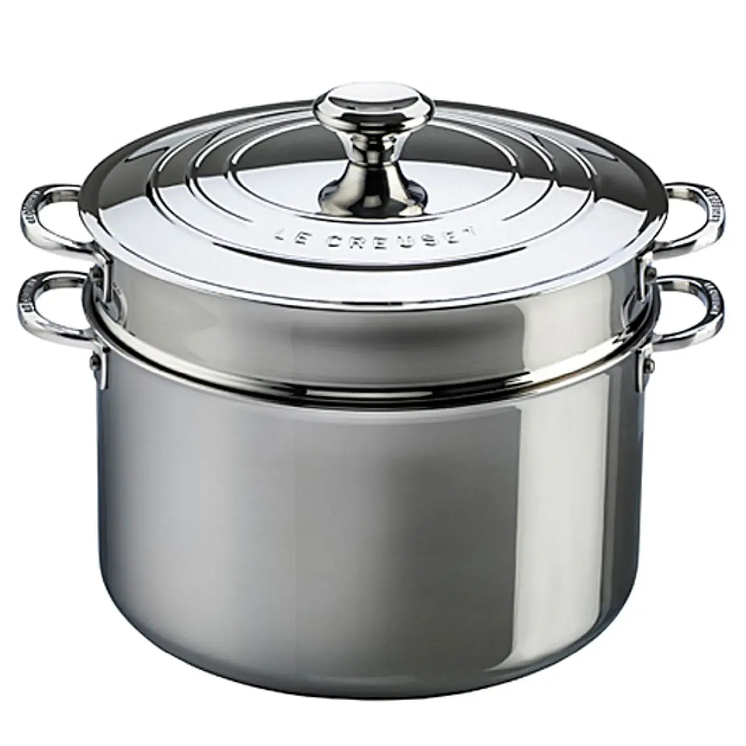 Photos - Stockpot Le Creuset Stainless Steel  with Colander Insert SSP3200-26 