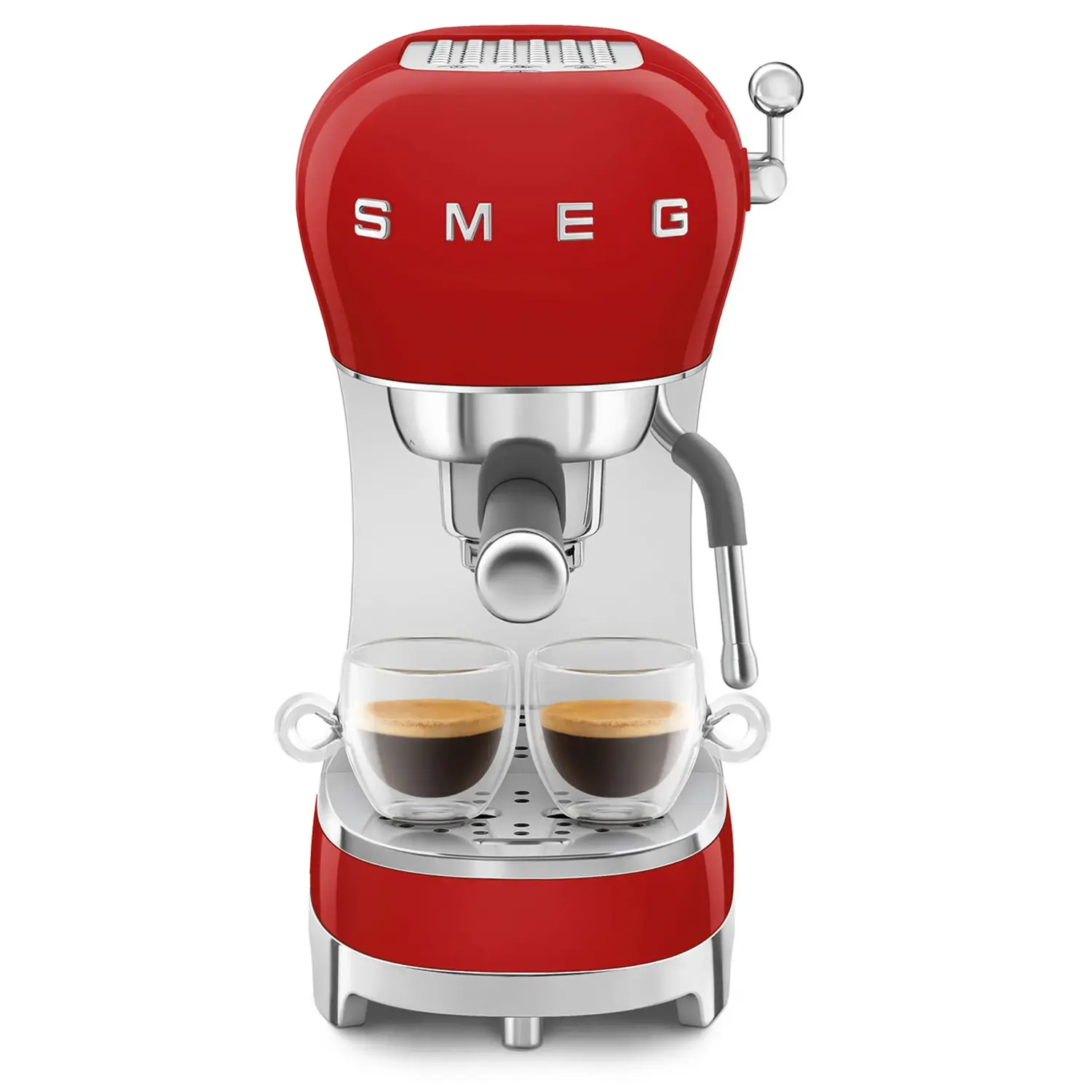 Photos - Coffee Maker Smeg 50s Retro Style Manual Espresso Machine ECF02WHUS 